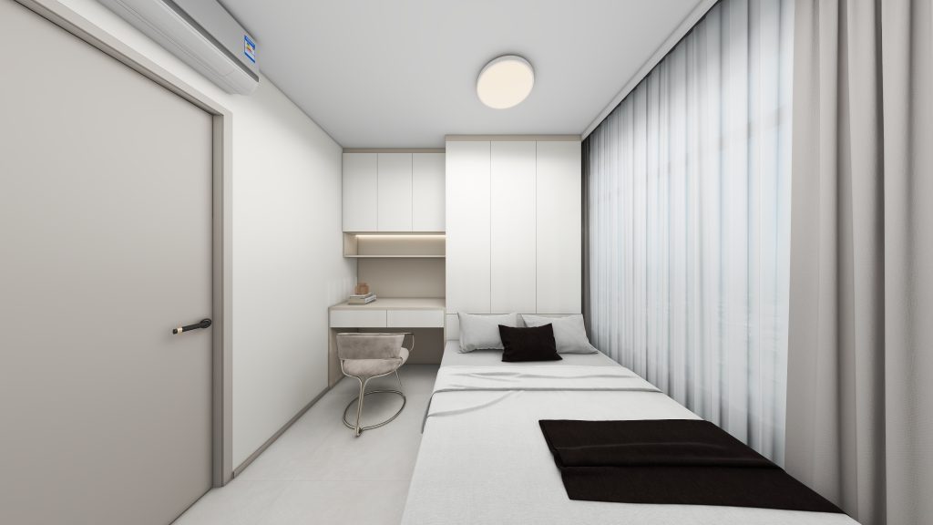 Bedroom 1 bedTatami Platform Bed with Casement Wardrobe (13.5 feet)