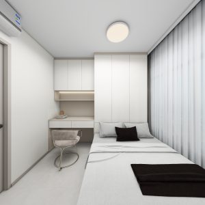 Bedroom 1 bedTatami Platform Bed with Casement Wardrobe (13.5 feet)