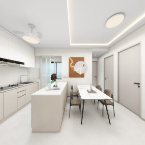Kitchen Island with Sintered Stone  (6 feet)
