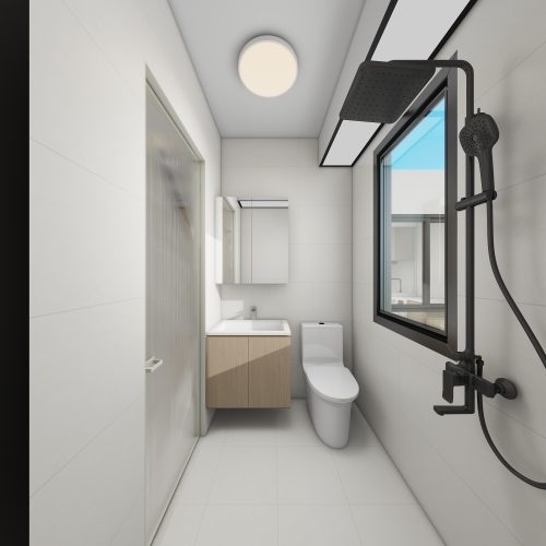 Toa Payoh Ridge 4-Room Type 1 Design B (Kitchen, Master Bedroom, and Bathroom Cabinets)