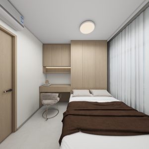 Bedroom 1 bedTatami Platform Bed with Casement Wardrobe (13.5 feet)