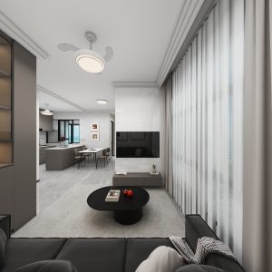 Living Suspended Tv Console & Feature Wall (5 feet)
