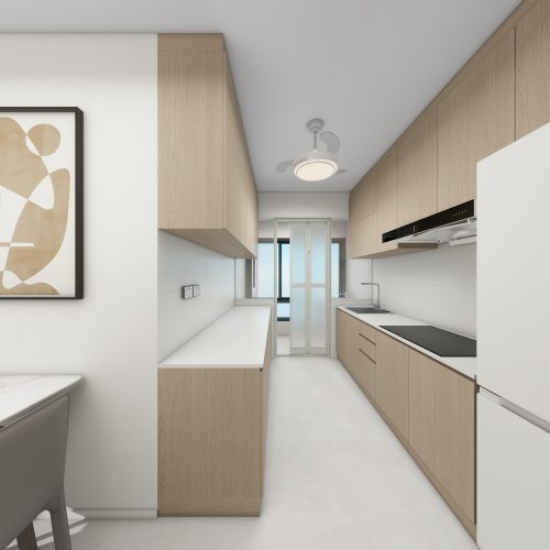 Toa Payoh Ridge 4-Room Type 2 Design B (Kitchen, Master Bedroom, and Bathroom Cabinets)