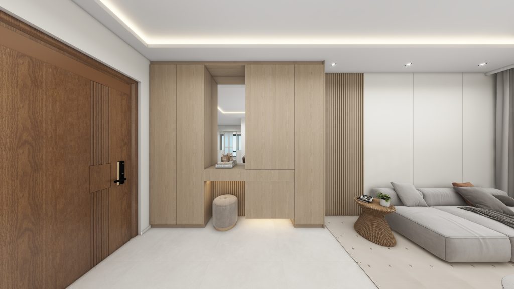 Foyer Full Height Shoes Cabinet  (9 feet)