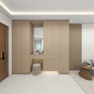 Foyer Full Height Shoes Cabinet  (9 feet)