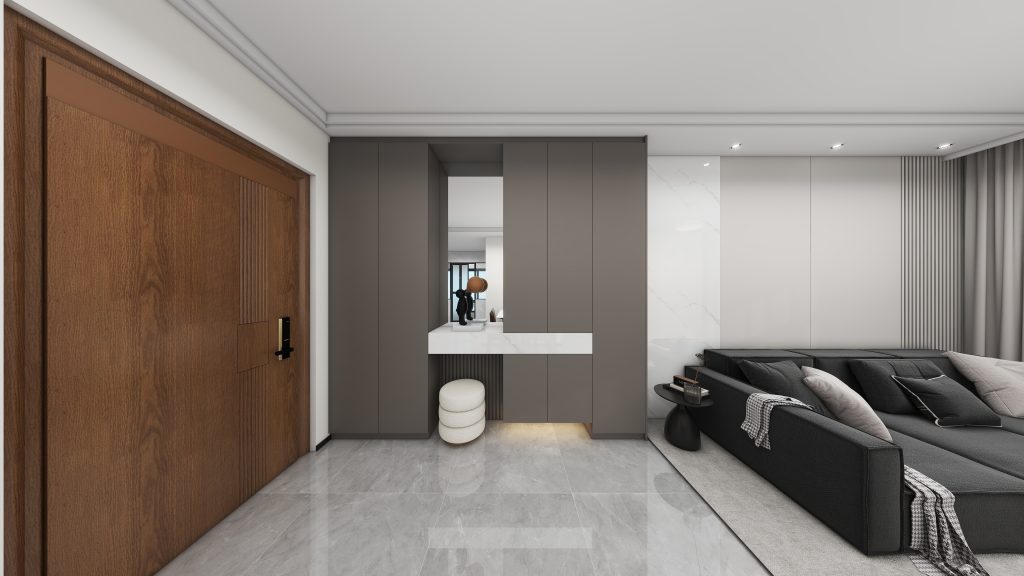 Foyer Full Height Shoes Cabinet  (9 feet)