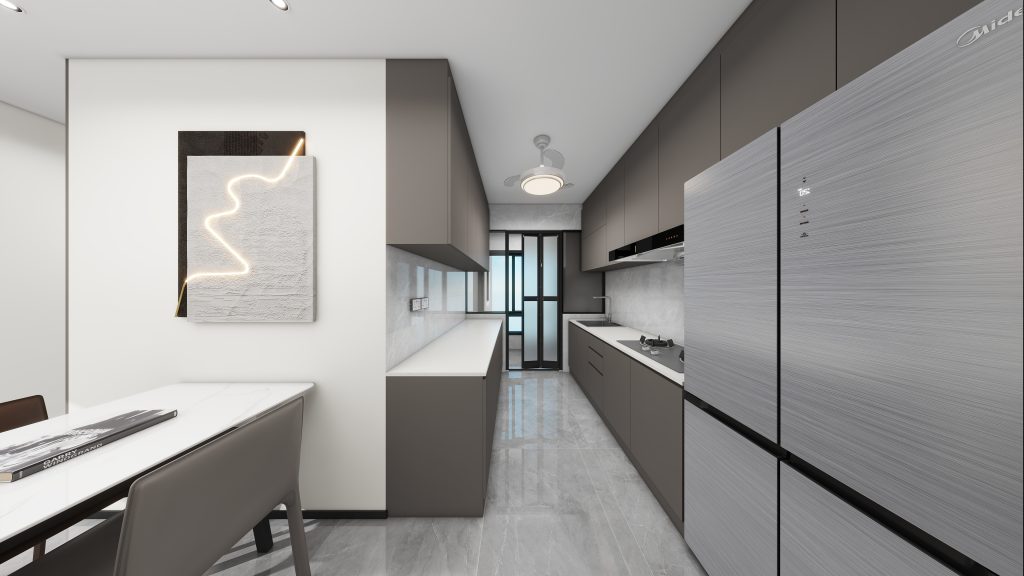 Toa Payoh Ridge 4-Room Type 2 Design C (Kitchen, Master Bedroom, and Bathroom Cabinets)