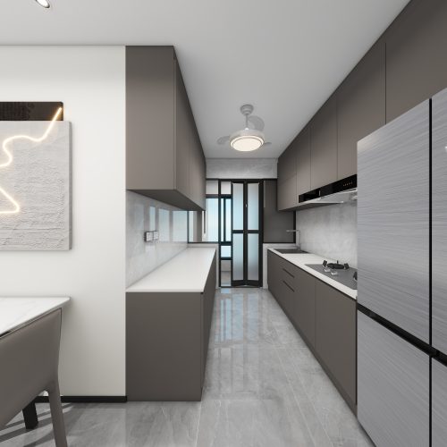 Toa Payoh Ridge 4-Room Type 2 Design C (Kitchen, Master Bedroom, and Bathroom Cabinets)
