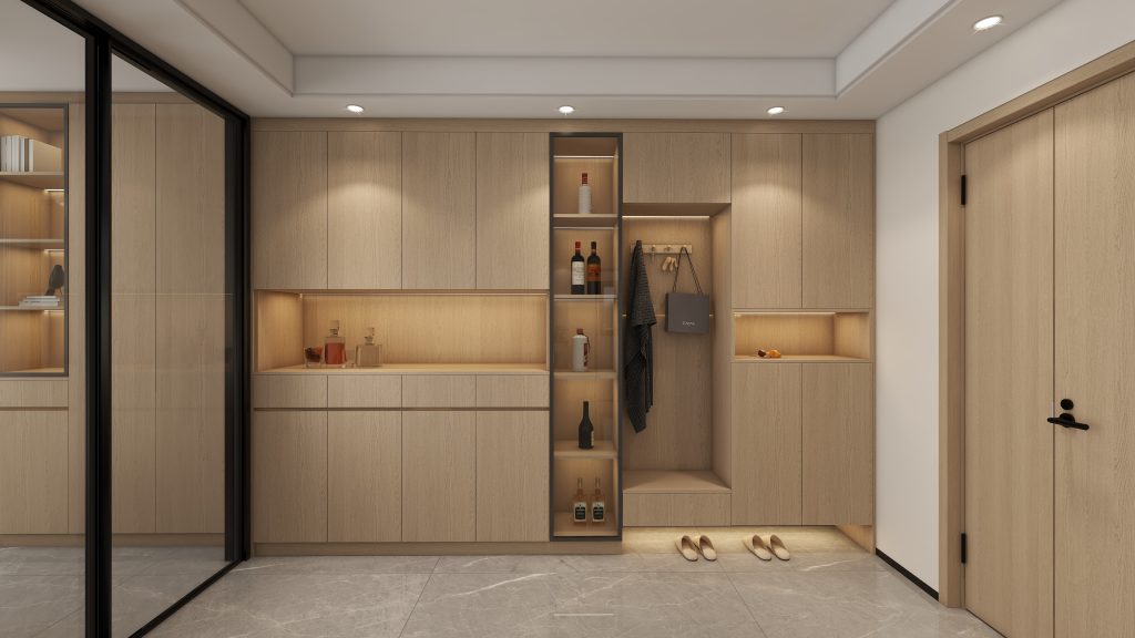 Yishun Boardwalk 116 -B-LIVING ROOM-20250213-114220 FoyerFull Height Display & Storage Cabinet