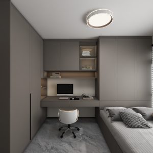 Bedroom 1 bedTatami Platform Bed with L-shape Casement Wardrobe (20 feet)