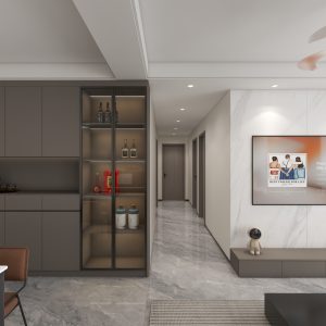 Living Tv Console & Feature Wall  (7 feet)