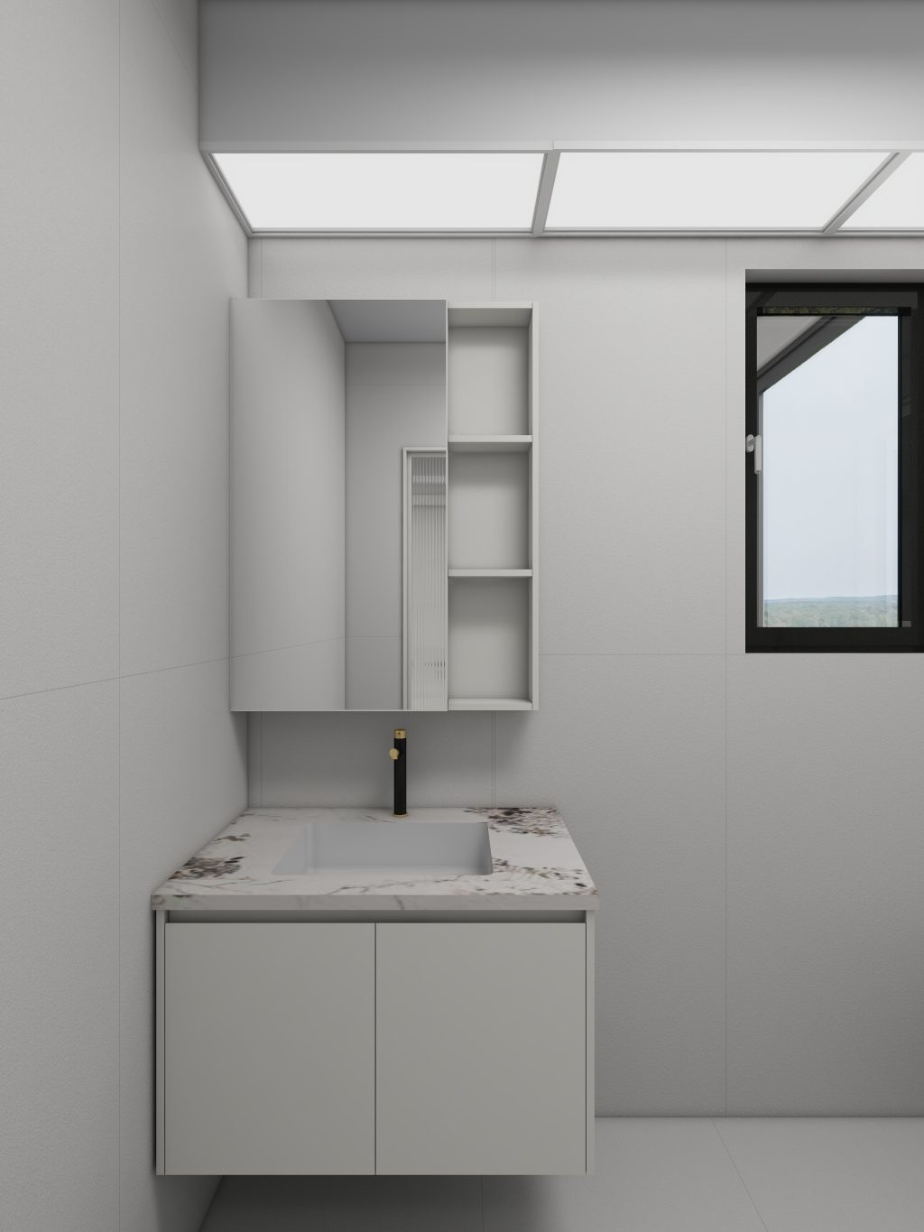 Common Bathroom Top & Bottom Cabinets (5 feet)