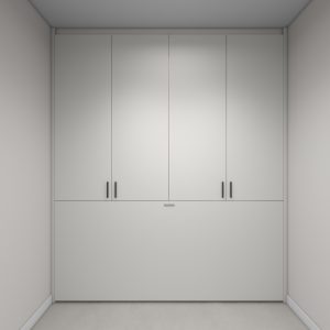 Bomb Shelter Full Height Space Saving Beds with Storage Cabinet (7 feet)