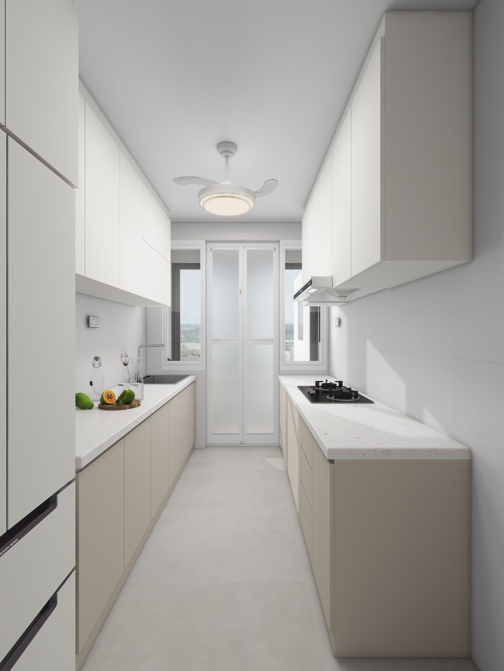 Yishun Boardwalk 4-Room Design A (Kitchen, Master Bedroom, and Bathroom Cabinets)