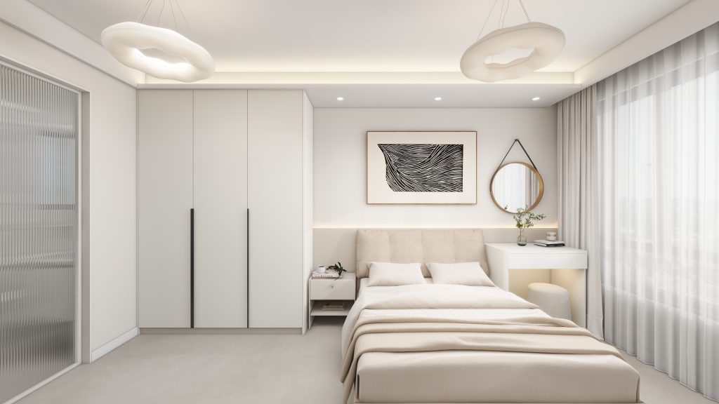 Yishun Boardwalk 4-Room Design A (Kitchen, Master Bedroom, and Bathroom Cabinets)