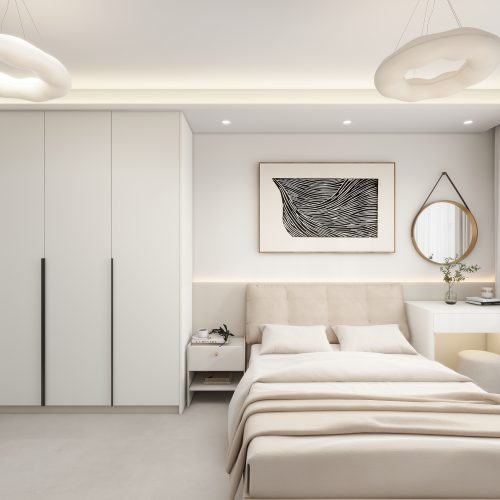 Yishun Boardwalk 4-Room Design A (Kitchen, Master Bedroom, and Bathroom Cabinets)