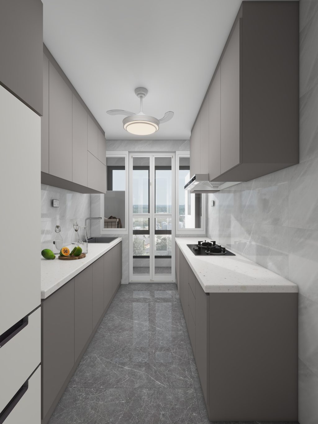Yishun Boardwalk 4-Room Design C (Kitchen, Master Bedroom, and Bathroom Cabinets)