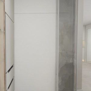 Feature Wall of Bomb Shelter with Tic-Tac Door