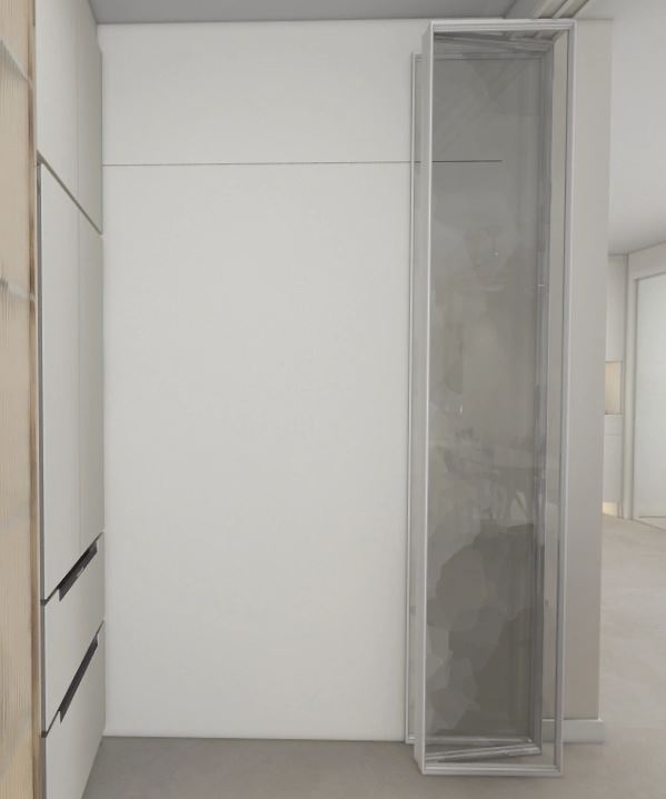 Feature Wall of Bomb Shelter with Tic-Tac Door