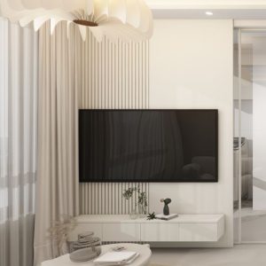 Living Suspended Tv Console & Feature Wall  (5 feet)