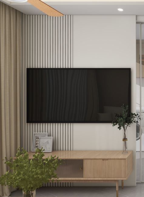 Living Suspended Tv Console & Feature Wall  (5 feet)