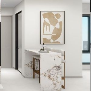 Kitchen Island with Sintered Stone  (5 feet)