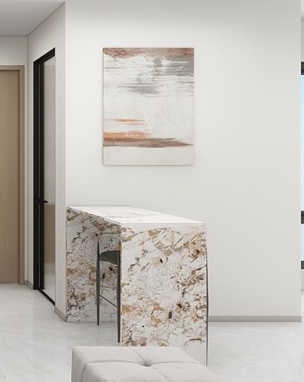 Kitchen Island with Sintered Stone  (5 feet)