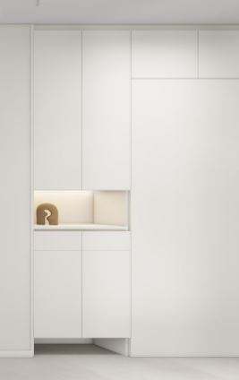 Foyer Full Height Shoes Cabinet and Bomb Shelter Door (6 feet)