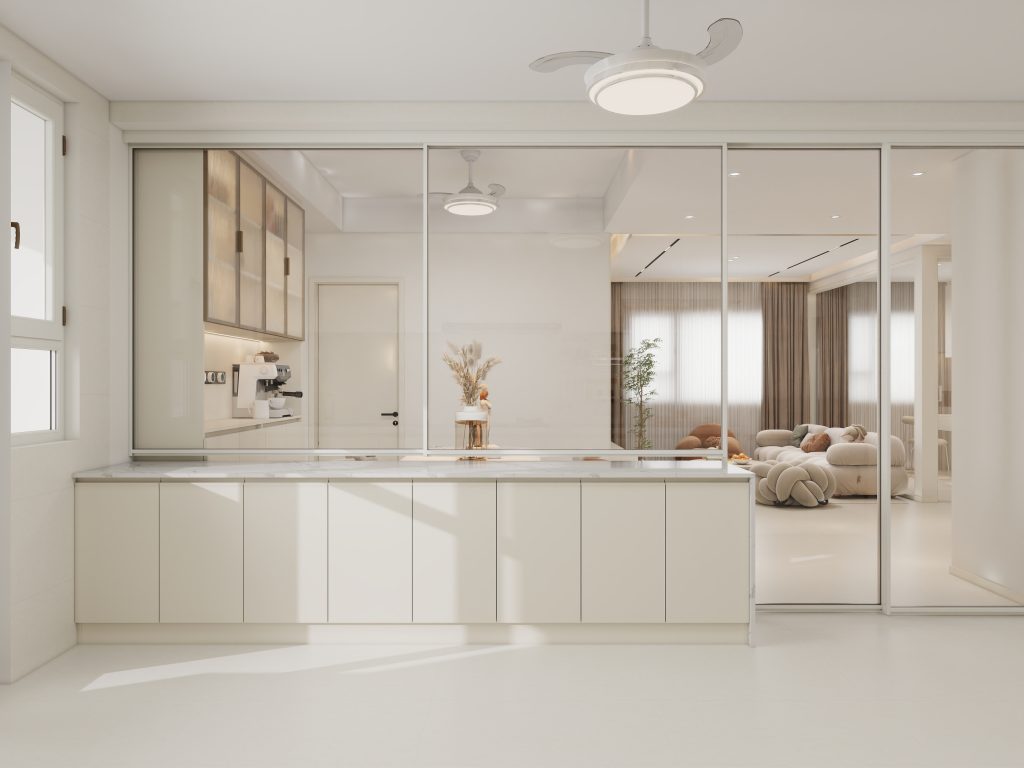 Kitchen Aluminium Frame Folding Window and Door (15 feet)