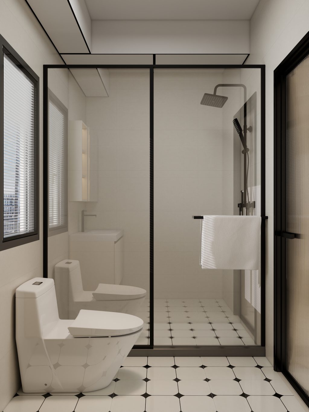 Tengah Parc Residences 5-Room  Design A (Kitchen, Master Bedroom, and Bathroom Cabinets)