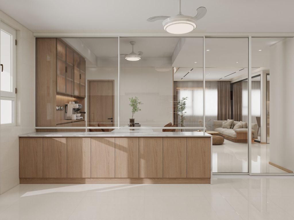 Kitchen Island Aluminium Frame Folding Window and Door (15 feet)