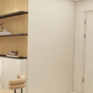 Feature Wall of Bomb Shelter with Tic-Tac Door