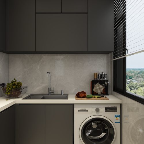 Tengah Parc Residences 2-Room  Design C (Kitchen, Master Bedroom, and Bathroom Cabinets)