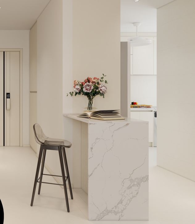 Kitchen Island with Sintered Stone (3 feet)