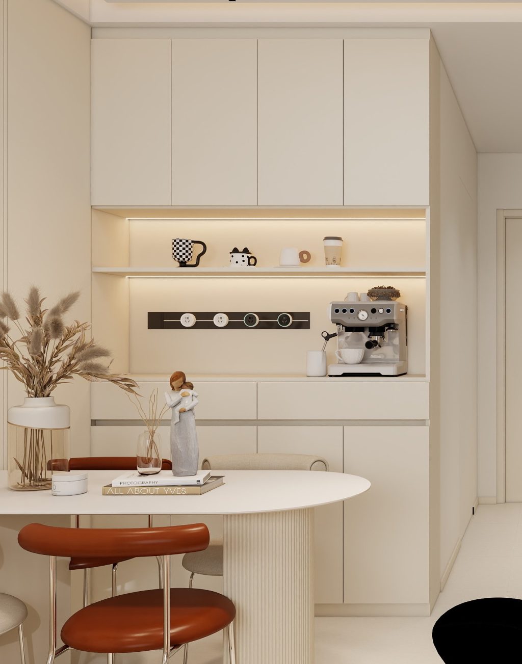 Dining Full Height Storage & Display cabinet  (5 feet)