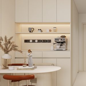 Dining Full Height Storage & Display cabinet  (5 feet)