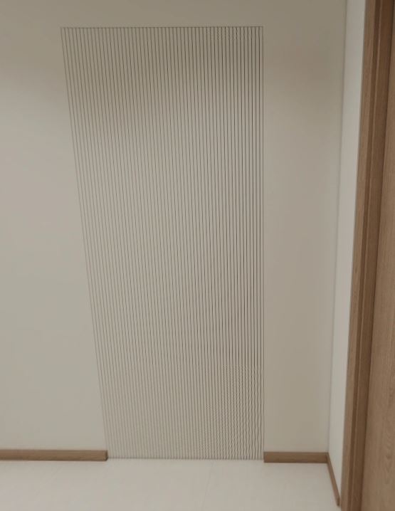 Feature Wall of Bomb Shelter with Tic-Tac Door