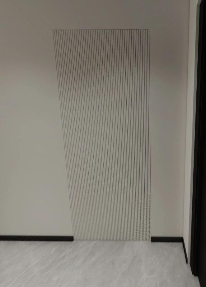 Feature Wall of Bomb Shelter with Tic-Tac Door