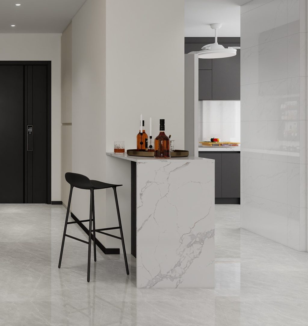 Kitchen Island with Sintered Stone (3 feet)