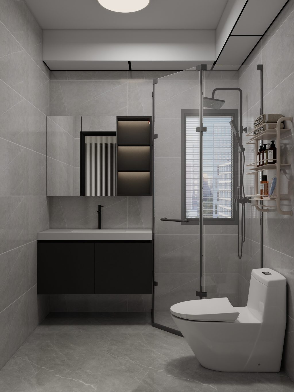 Common Bathroom Top & Bottom Cabinets (5 feet)