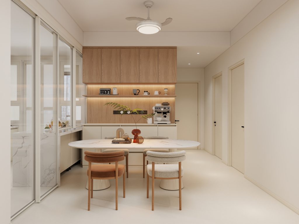Dining Full Height Storage & Display cabinet  (6.5 feet)