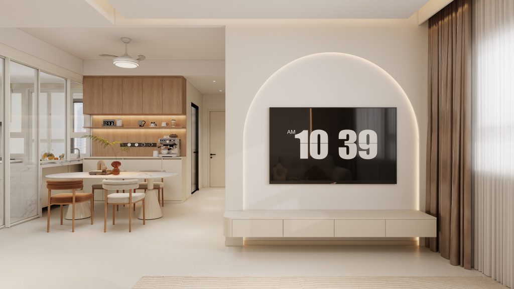 Living Room Suspended Tv Console