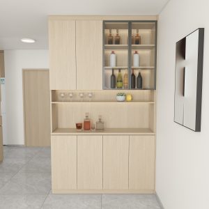 Dining Full Height Storage & Display cabinet  (5 feet)