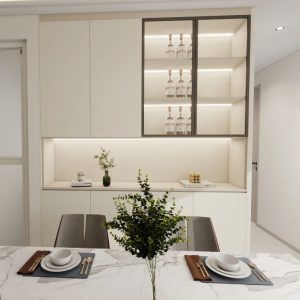 Dining Cabinet  with Glass Door (6 feet)