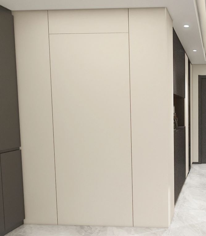 Feature Wall of Bomb Shelter with Tic-Tac Door