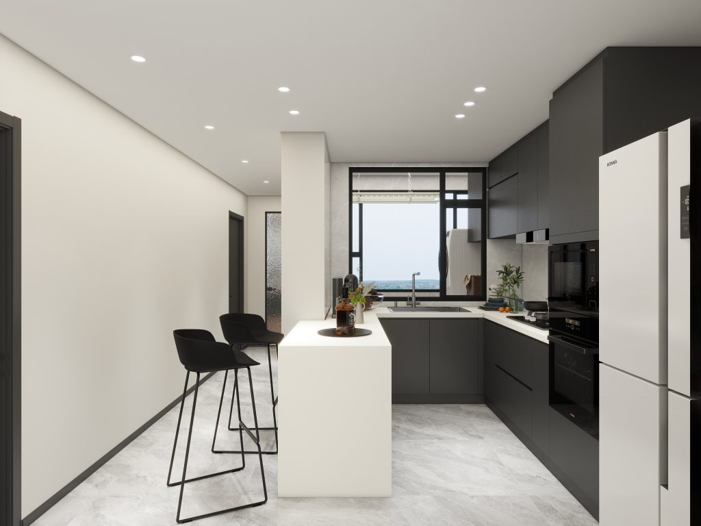 Tampines Green Jade 5-Room  Design C (Kitchen, Master Bedroom, and Bathroom Cabinets)