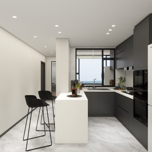 Tampines Green Jade 5-Room  Design C (Kitchen, Master Bedroom, and Bathroom Cabinets)