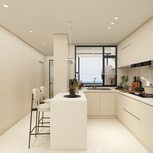 Tampines Green Jade 4-Room  Design A (Kitchen, Master Bedroom, and Bathroom Cabinets)