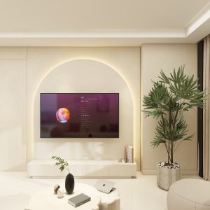 Living Tv Console & Tv Feature Wall (7 feet)