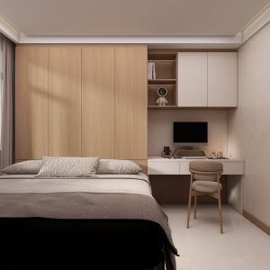 Bedroom 1 bedTatami Platform Bed with Casement Wardrobe (16.5 feet)